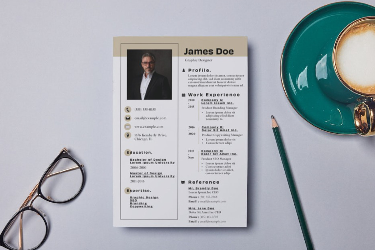 Brown Grey Minimalist Simple Resume, a Resume Template by Bizz_District_Studio (Photo 1 of 2)