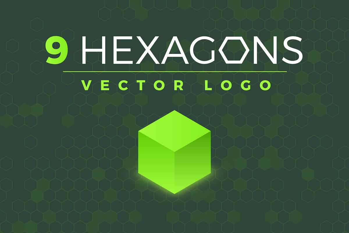 9 hexagons. Vector logo, a Branding & Logo Template by Magda (Photo 2 of 11)