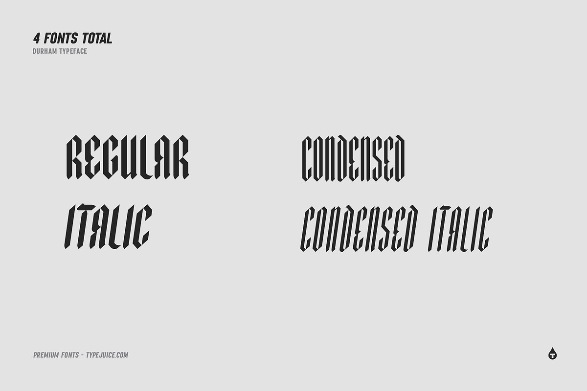 Durham Modern Blackletter Typeface preview 3