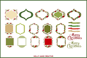 Christmas Wreaths & Frames - Vector, an Illustration by Kelly Jane Creative (Thumbnail 2 of 2)