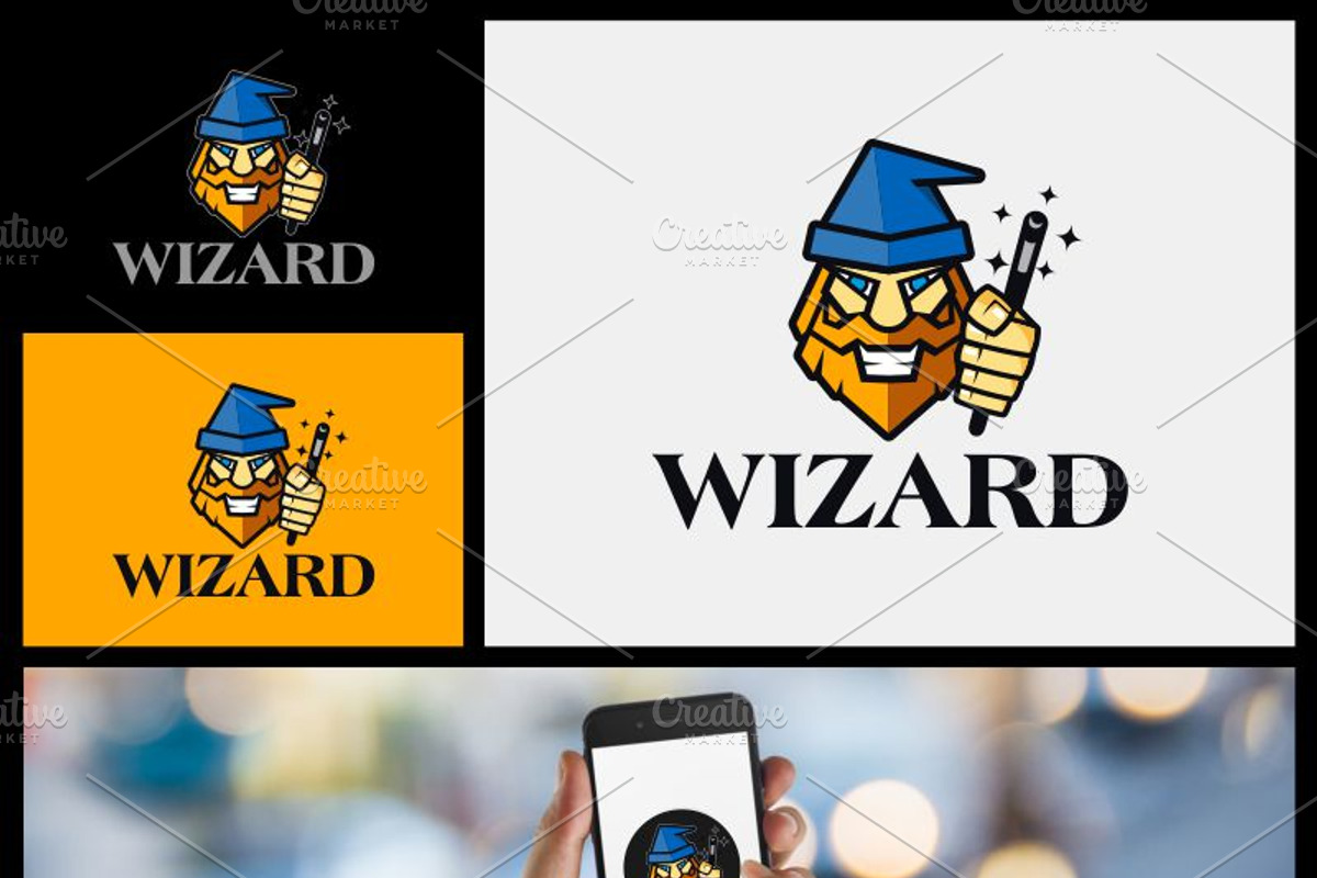 Wizard Logo, a Branding & Logo Template by gabicotza