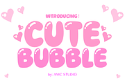 Cute Bubble - Bubble Font Types, a Font by KiddoGlyphs Studio (Thumbnail 1 of 3)
