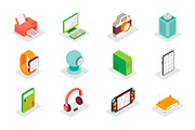 Isometric Icons Pack, a Duotone Icon by alexdndz (Thumbnail 8 of 21)