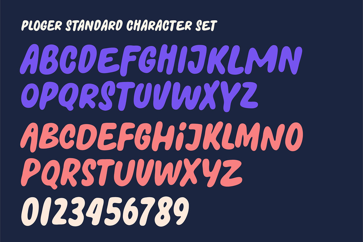 Ploger; Bold Display Font, a Sans Serif Font by Eko Bimantara (Photo 4 of 7)