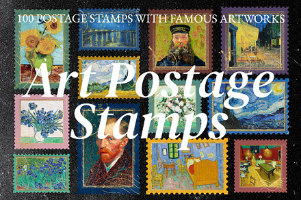Art Masterpieces Postage Stamps