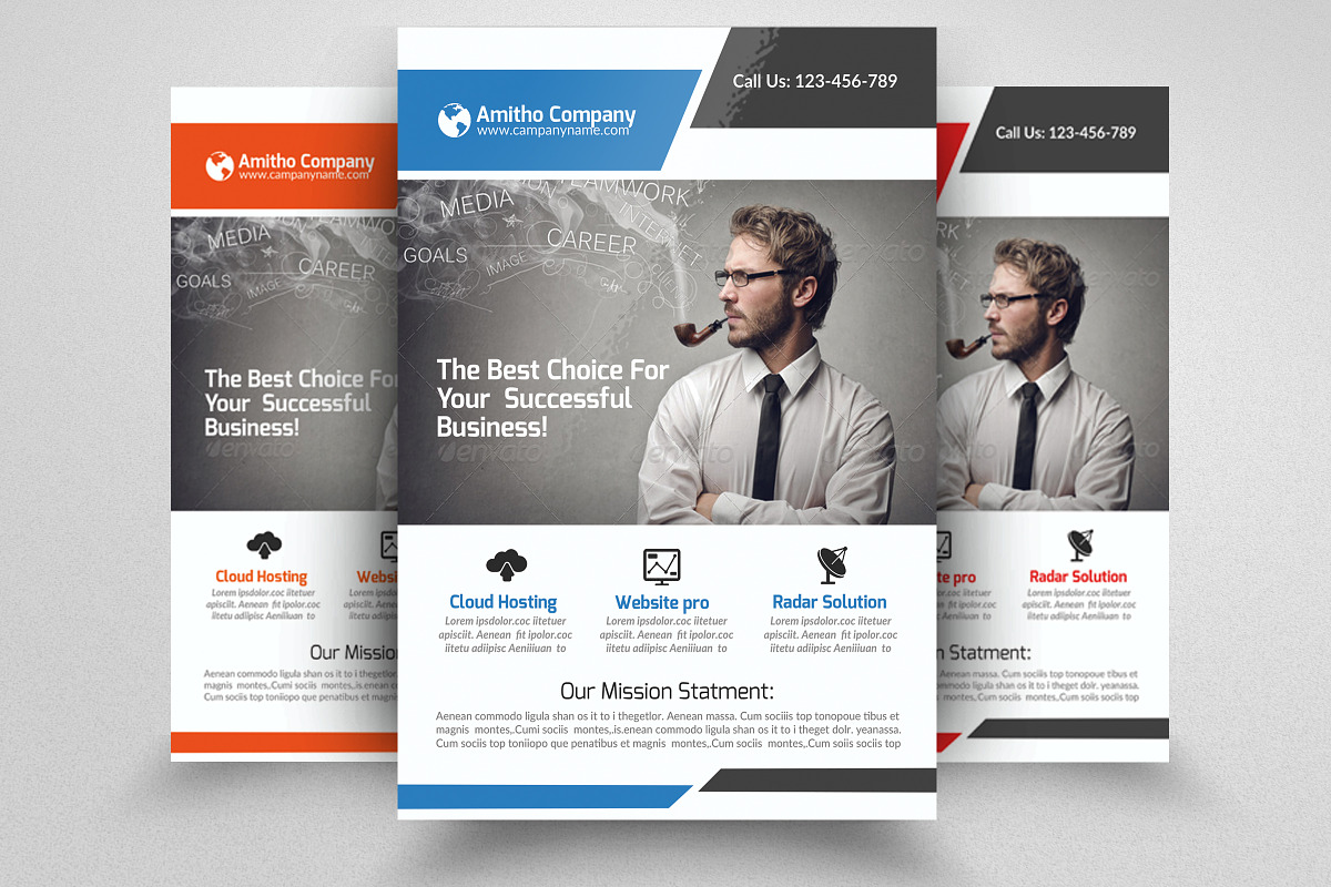 Creative Business Flyer Template, a Flyer Template by Psd Templates (Photo 1 of 2)