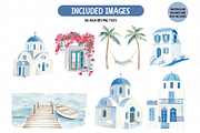Greek Island Clipart Bundle, an Illustration by TatiMockup (Thumbnail 4 of 7)