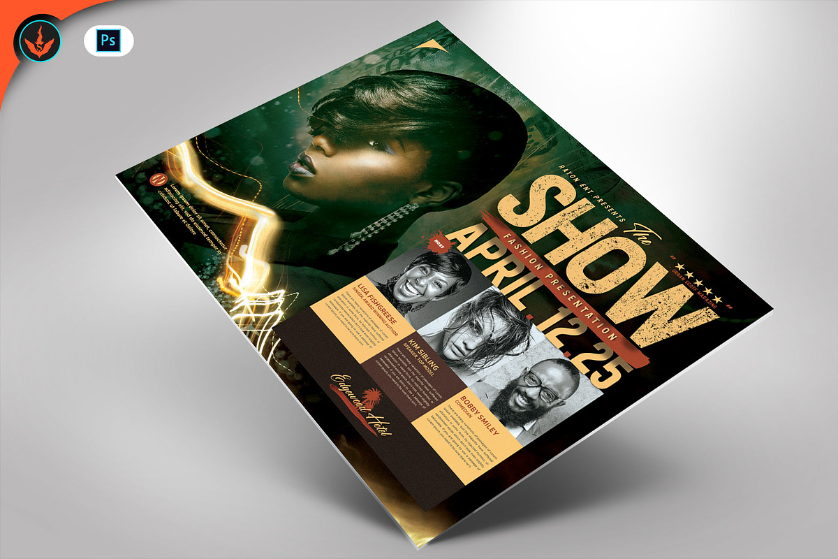 Fashion Flyer Template, a Flyer Template by SeraphimChris (Photo 1 of 9)