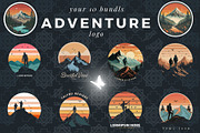 10 mountain climbing logo bundles, a Branding & Logo Template by Zr, PROJECT (Thumbnail 1 of 10)