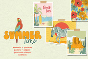 Retro Summer Time Creator, an Object Graphic by Polli Deeva (Thumbnail 1 of 13)