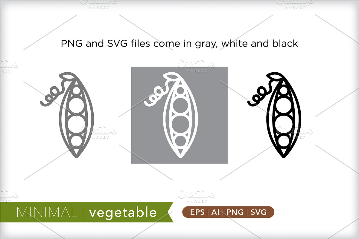 Minimal vegetable icons, an Outline Icon by Picture Window (Photo 2 of 5)