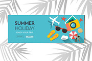 Summer holiday and vacation posters, a Templates & Theme by PREMIUMVECTOR (Thumbnail 5 of 5)