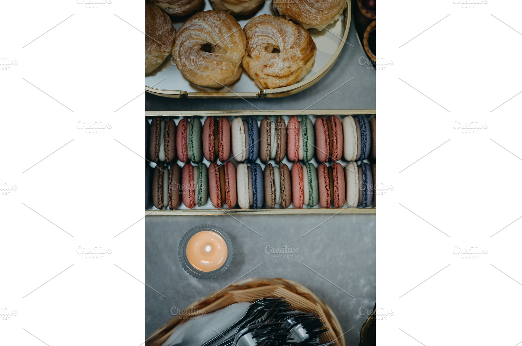 Elegant, luxurious candy bar with, a Food & Drink Photo by HalfPoint
