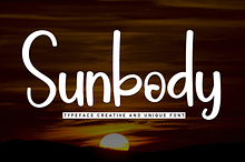 Sunbody | Script Font