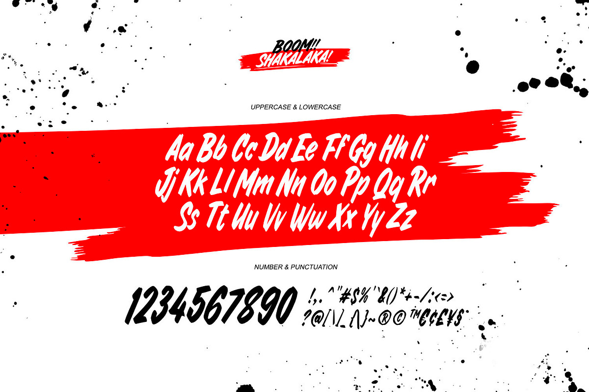 Boom Shakalaka - Brush Type, a Font by ikiiko (Photo 6 of 7)