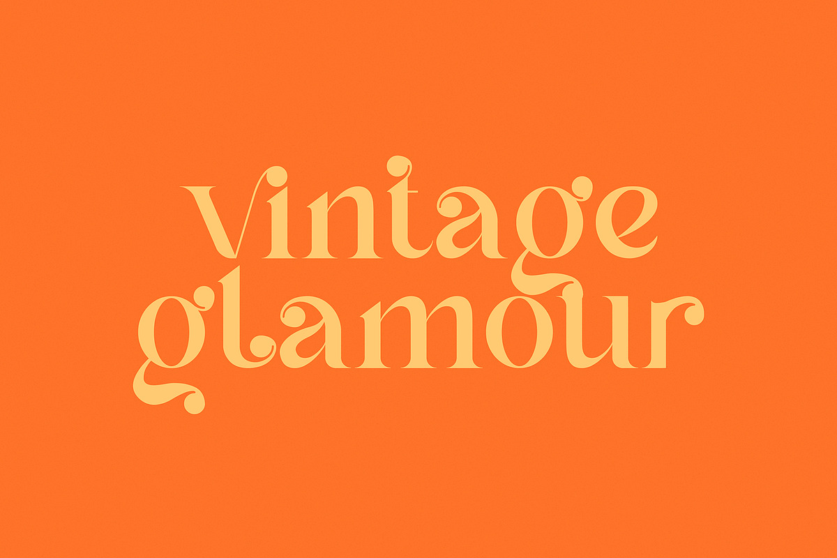 Dinah Glamour / Regular Font, a Serif Font by Anastasia Cuza (Photo 5 of 15)