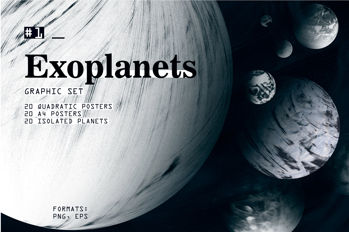 Exoplanets | Graphic set | 20 PNG's, an Object Graphic by Artem Vorotnikov (Photo 1 of 13)