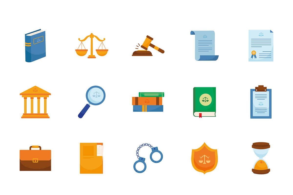 Law & Justice Illustration Set
