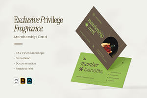 Exclusive Fragrance Membership Card, a Card Template by VUNIRA