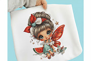 Whimsical Summer Fairy Clipart, a Person Illustration by designcity5 (Thumbnail 3 of 5)