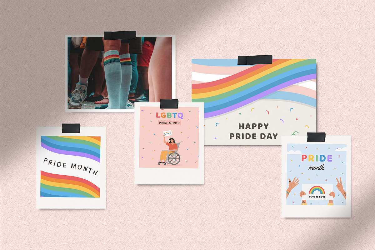 Pride Month LGBTQ+ Collection, a Decorative Illustration by millering (Photo 2 of 12)