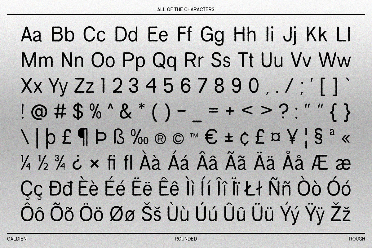 Galdien Rounded Rough, a Sans Serif Font by Craft Supply Co. (Photo 8 of 8)