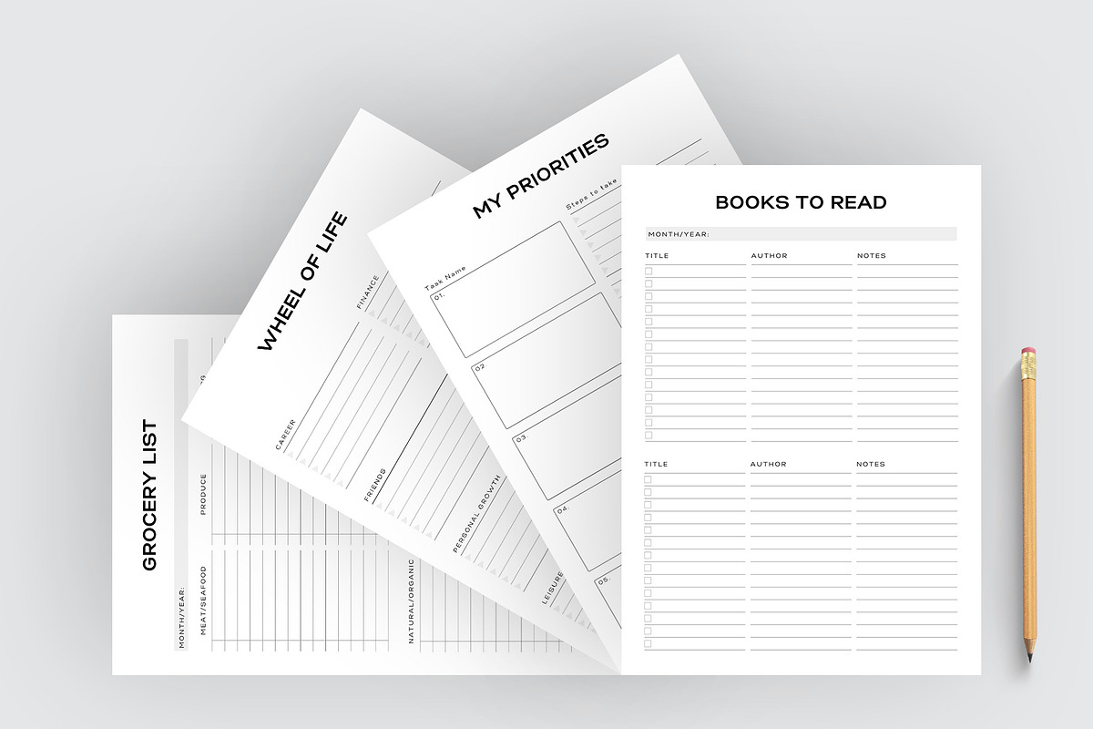 Canva Digital Planner Template, a Stationery Template by Amit Debnath (Photo 9 of 11)