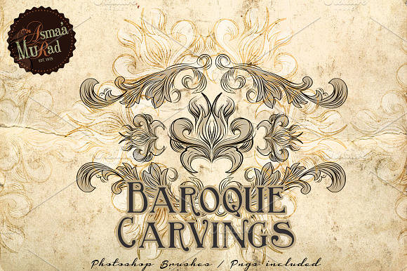 Baroque Photoshop Brushes-SALE! preview 7