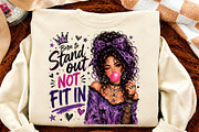 Born to Stand out PNG Goth Glam, a Seasonal Illustration by Canvas Craft (Thumbnail 4 of 6)