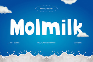 Milk Product – Molmilk Font