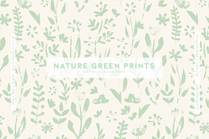 Nature Green Prints