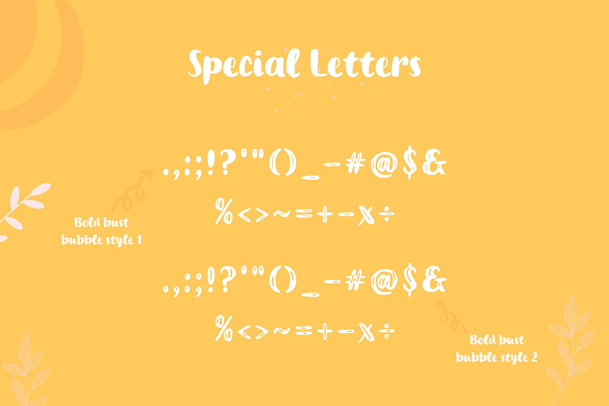 Bold burst bubble font, a Sans Serif Font by Mehul Munjani (Photo 8 of 9)