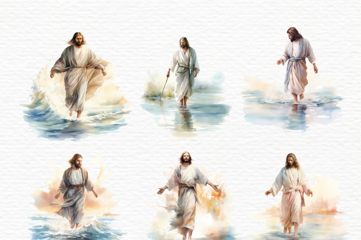 Walking with Jesus clipart, an Education Illustration by Invite to Clipart