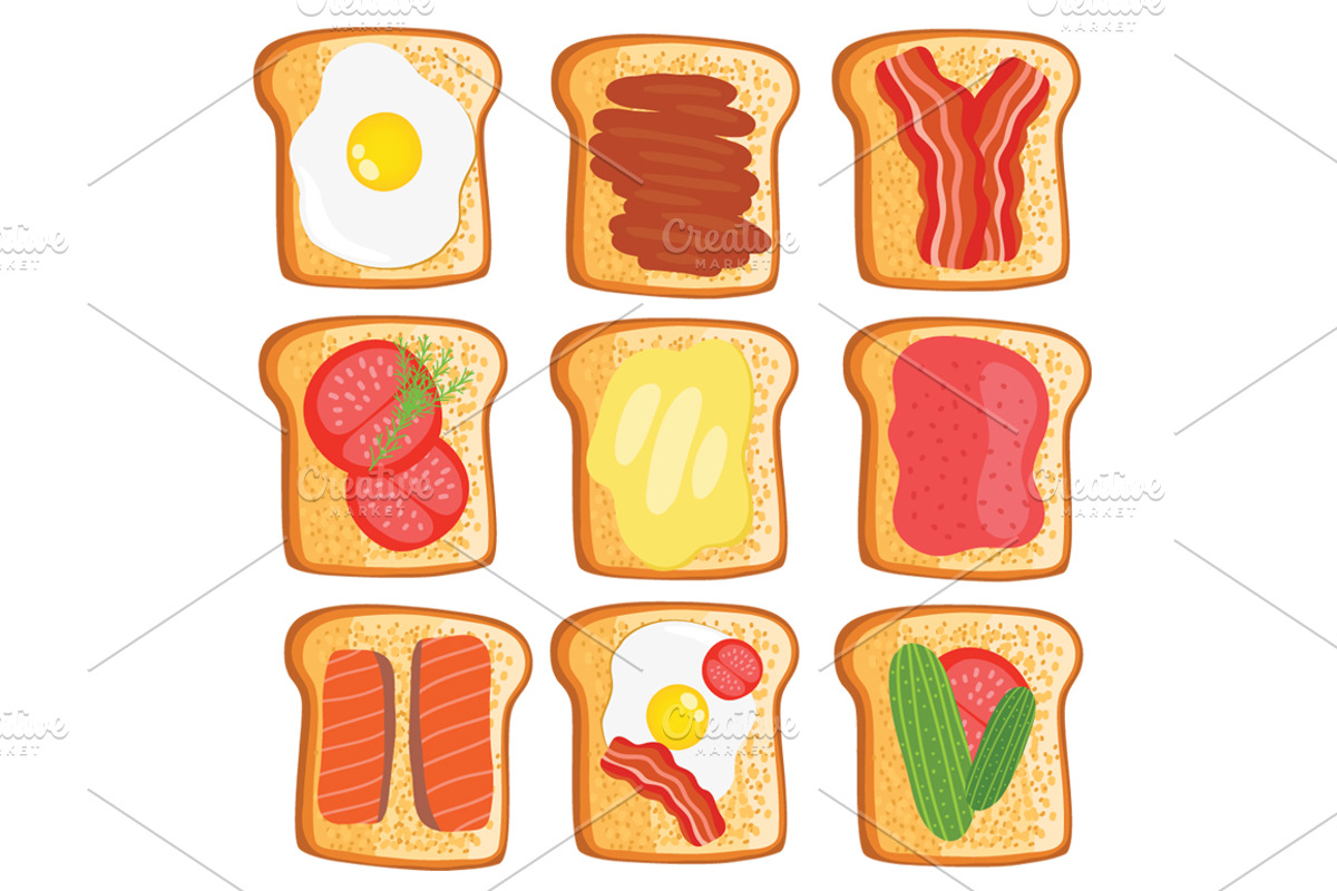 Eggs and toasts preview 4