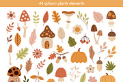 Fall animals and plants clipart, a Seasonal Illustration by JulzaArt (Thumbnail 3 of 8)