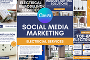 Electrician Social Marketing, a Social Media Template by ShayMadeWhat (Thumbnail 1 of 6)