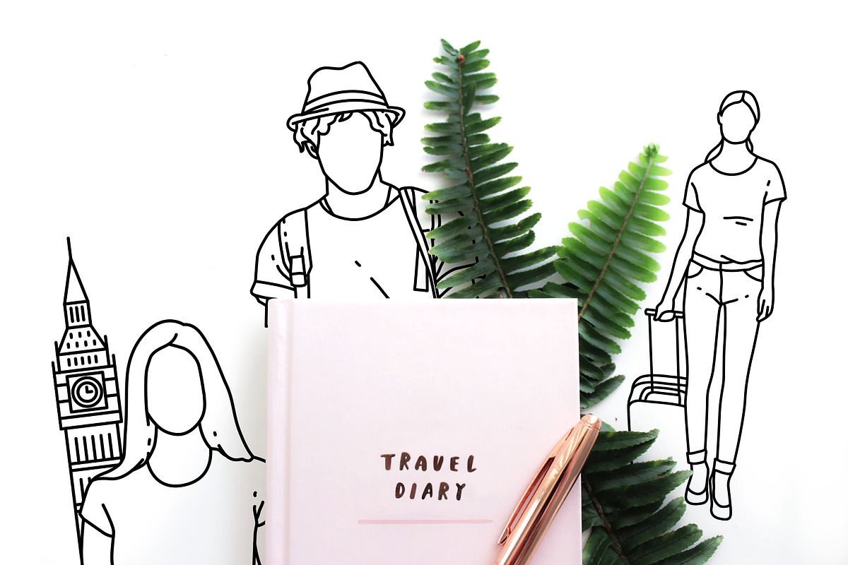 60 Travel Icons - Traveler Avatars, an Outline Icon by Hatch Design Workshop (Photo 2 of 10)
