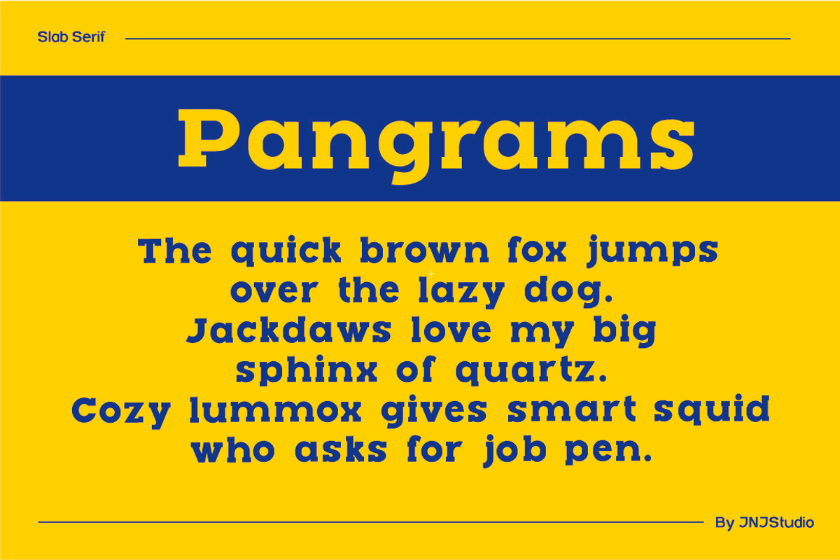 Rush Slab Serif, a Slab Serif Font by JNJ Studio (Photo 6 of 9)