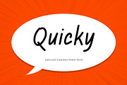 Quicky - Modern Sans Serif Font, a Sans Serif Font by Mightyfire (Thumbnail 1 of 4)