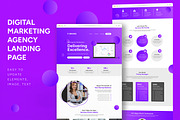 Digital Marketing Landing Page, an UI Kit Template by CreativeShaper (Thumbnail 1 of 6)