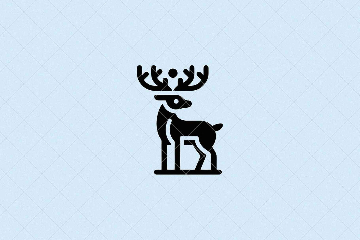 Minimalist Deer Emblem Animal, an Animal Illustration by Vectorium Studio (Photo 2 of 4)