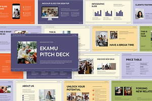 Ekamu : Pitch Deck Google Slides, a Presentation Template by Punkl Camp