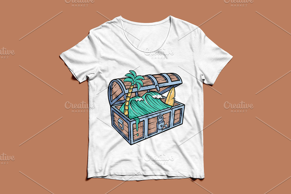 The beach is a treasure, an Object Illustration by gunaonedesign (Photo 3 of 6)