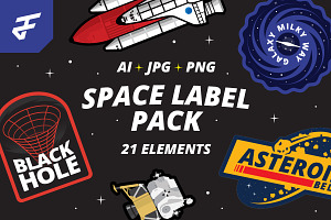 Space Label Pack