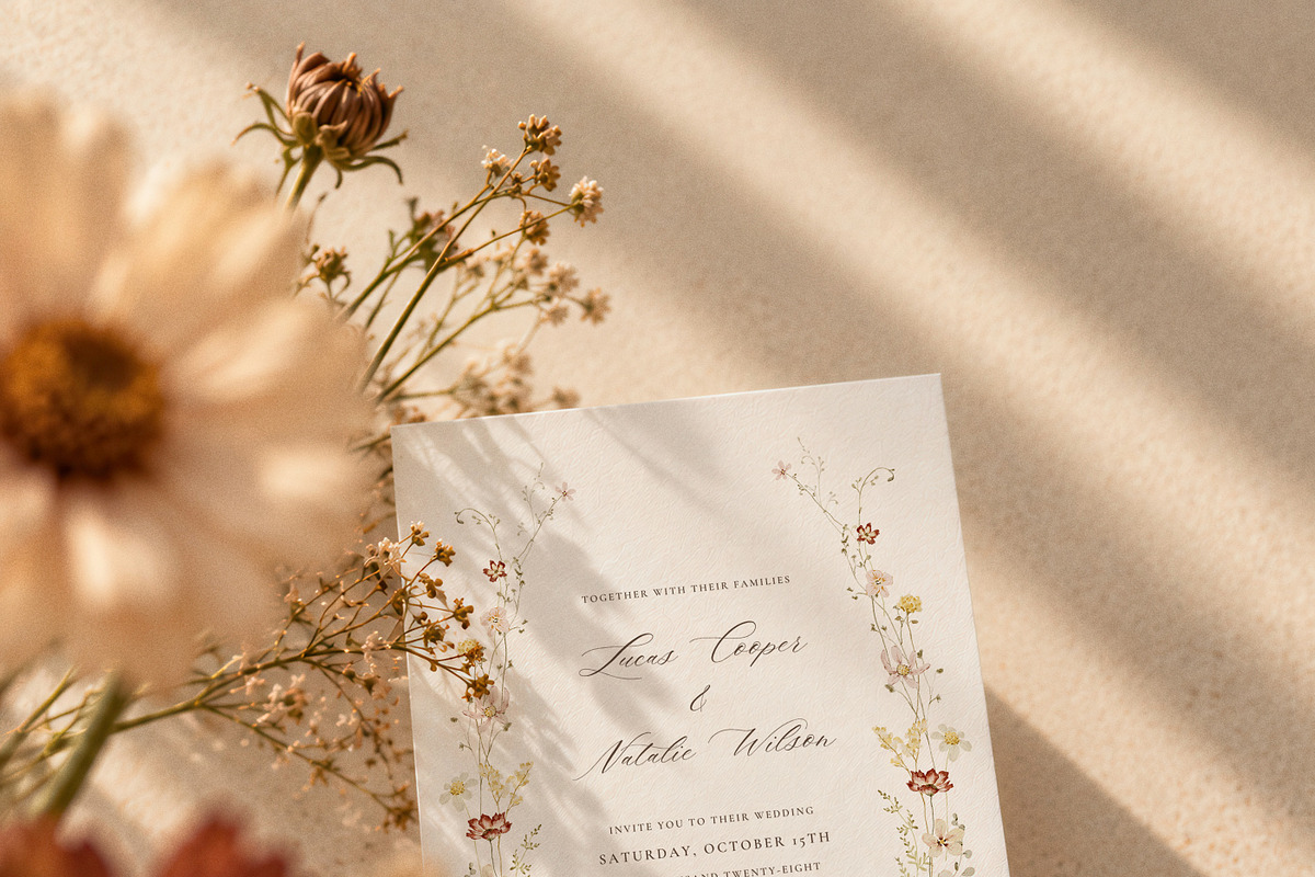 Autumn Watercolor Wildflower Garden, a Seasonal Illustration by Altea Design Studio (Photo 8 of 14)