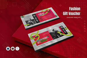 Fashion Gift Voucher, a Print Template by Fannan Studio