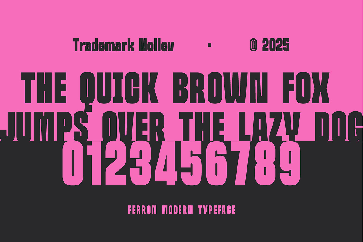 Ferron – Bold Sans (9 Widths), a Sans Serif Font by Nollev (Photo 10 of 10)