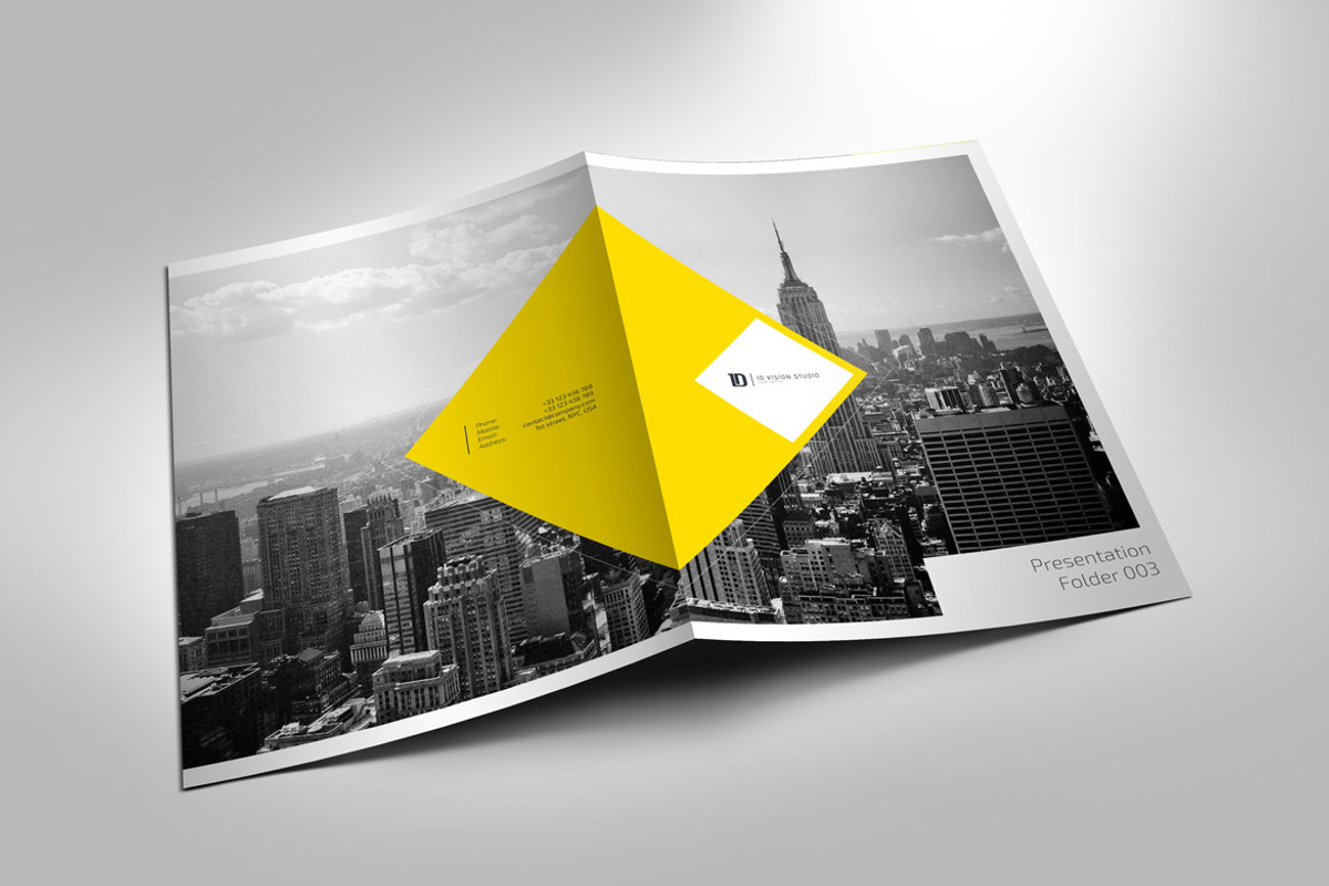 Presentation Folder Template 003, a Stationery Template by ID Vision Studio (Photo 2 of 4)
