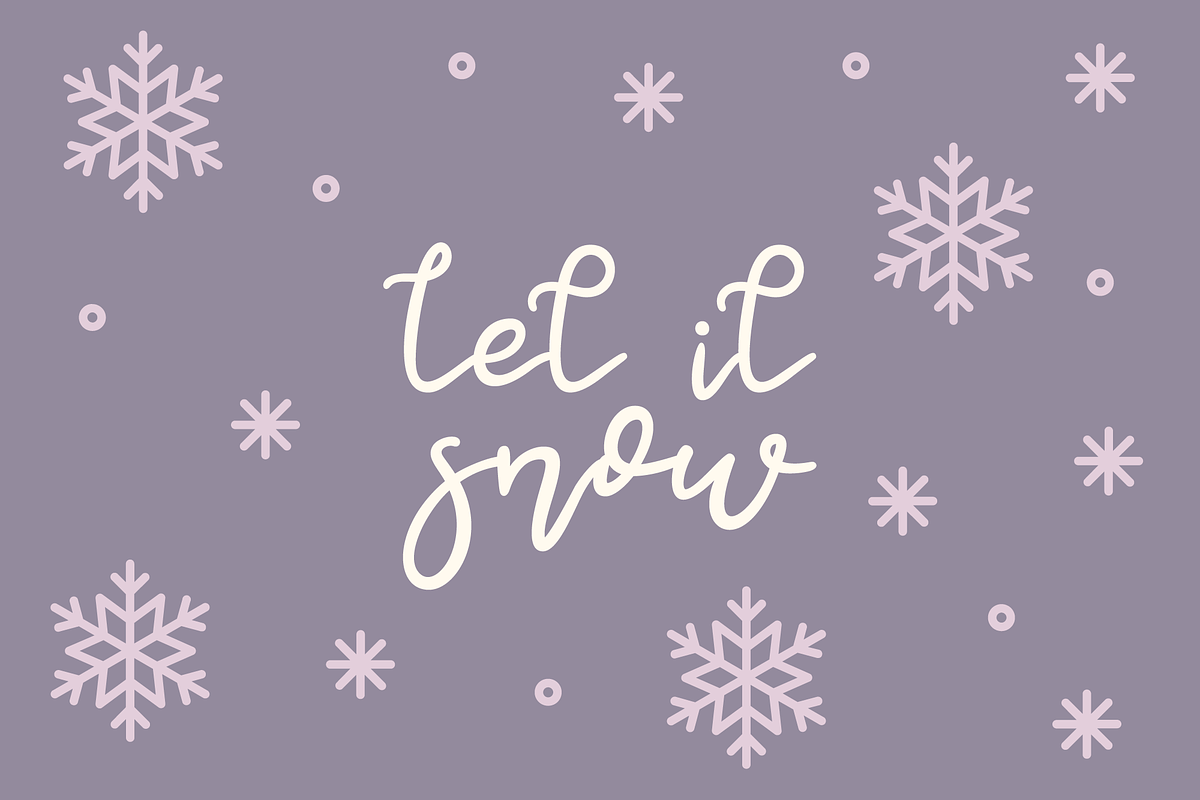 Marshmallow Snowfall Script Font, a Script Font by Dancing with Ink (Photo 9 of 20)