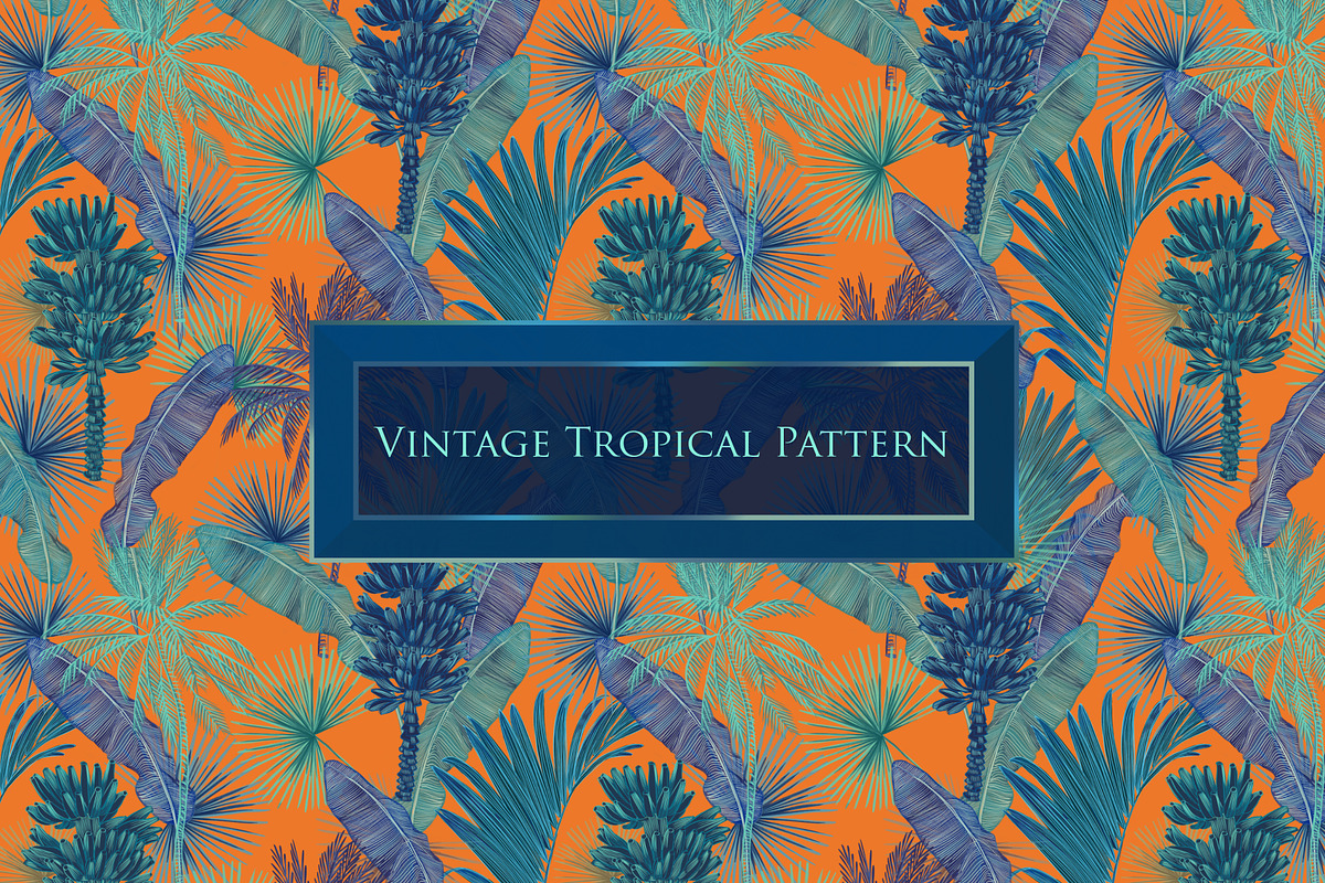 Tropical vintage pattern, a Pattern Graphic by ANAKOTO (Photo 18 of 24)